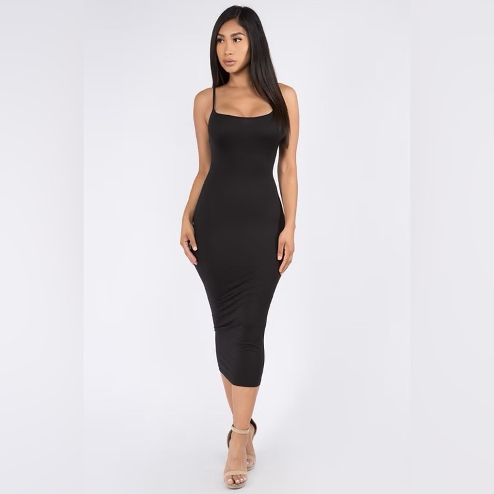 Black Spaghetti Strap Dress